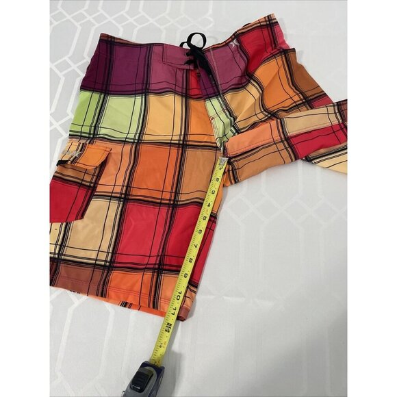 HURLEY Phantom Men's Sz 33 Orange Purple Red Stretch Board Shorts - Picture 9 of 9